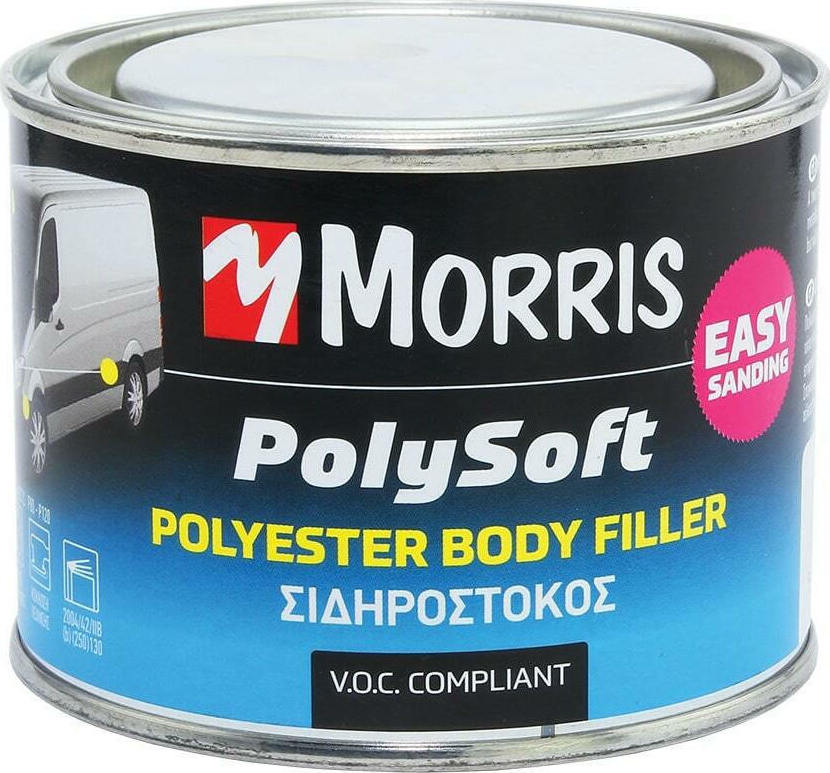 Morris Polysoft Polyester Body Filler 1kg Μπεζ Skroutz.gr