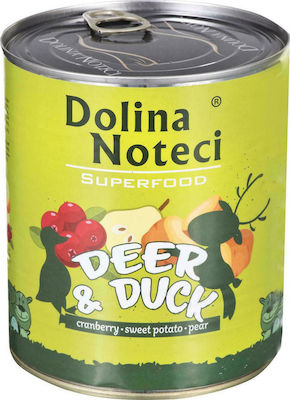 Dolina Noteci Superfood Canned Wet Dog Food with Deer and Duck 1 x 800gr