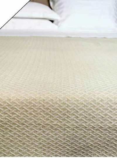 Homeline Safira Super Double Hotel Matelasse Blanket Beige 220x250cm 10pcs