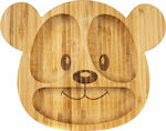 OLABamboo Bamboo Toddler Plate Αρκουδάκι Brown