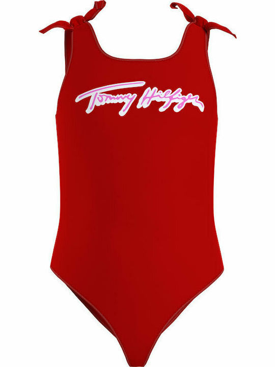 Tommy Hilfiger Παιδικό Μαγιό Ολόσωμο Κόκκινο