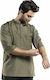 Chaud Devant Bluse Koch Herren Khaki mit Langärmelig Bujutsu
