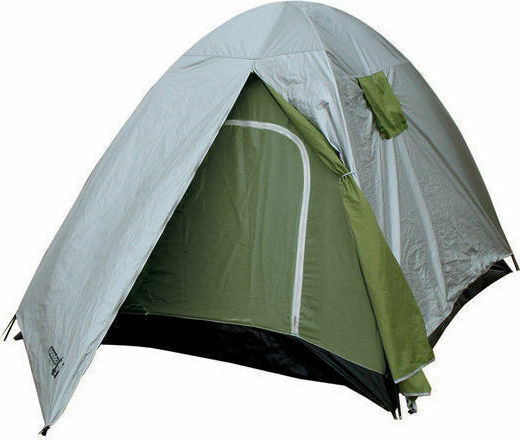 Panda Trend Ii Summer Camping Igloo Tent White with Double Cloth for 4 People 210x240x170cm