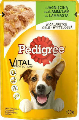 Pedigree Vital Protection Wet Dog Food Pouch with Lamb 1 x 100gr