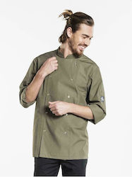 Chaud Devant Mantel Koch Herren Khaki mit Langä...