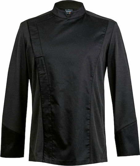 Clement Design Haina Bucătar Bărbat Negru cu Mânecă lungă C-One
