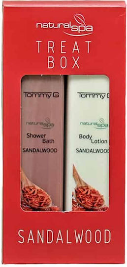 TommyG Treat Box Sandalwood Σετ Καθαρισμού με Αφρόλουτρο και Κρέμα Σώματος