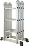 Inox Kiss Multipurpose Ladder 4x3 with Maximum Height 3.52m