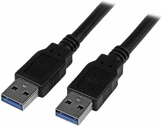 StarTech USB 3.0 Cable USB-A male - USB-A male Μαύρο 3m (USB3SAA3MBK)