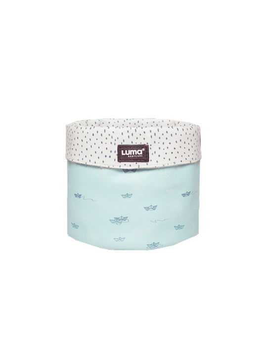 Luma Βabycare Paper Boats Nursery Storage Basket Light Blue