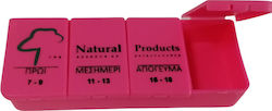 Natural Products Θήκη Χαπιών Ημερήσια 4 Θέσεων Ημερήσια Θήκη Χαπιών