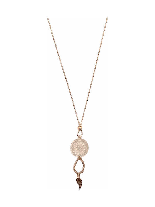 Necklace from Rose Gold Plated Steel