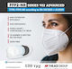 Plastika THrakis Series 902 Advanced Disposable Protective Mask FFP2 NR White 100pcs