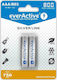 EverActive Silver Line Wiederaufladbare Batterien AAA Ni-MH 800mAh 1.2V 2Stück