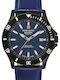Swiss Alpine Military by Grovana Ανδρικό Ρολόι 42mm Μπαταρίας με Μπλε Δερμάτινο Λουράκι