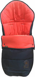 Pericles Kinderwagen-Fußsack Black-Red 80x50εκ.