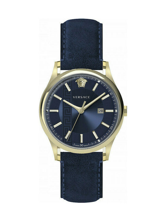 Versace Aiakos Watch Battery with Blue Leather ...