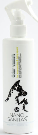 Nanosanitas Silver Odor Vanish Spray για Καθαρισμό Χώρου Σκύλου Γκρι 250ml