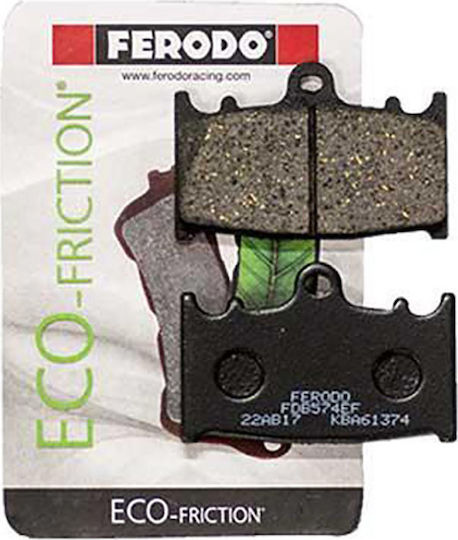 Ferodo Τακάκια Μοτοσυκλέτας Εμπρός Eco Friction Suzuki SV 1000/Kawasaki Vulcan 200 VN 2007 για Kawasaki ZZR 600 / Versys 1000 / Vulcan