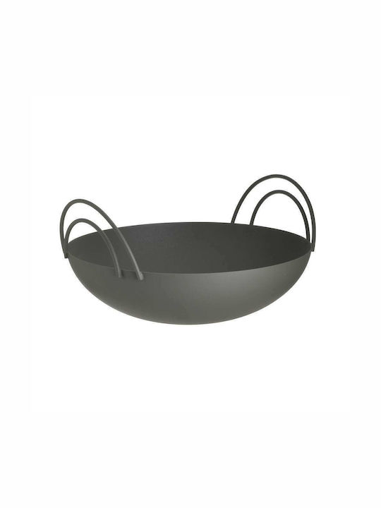 Inart Bol Decorativ Metalic Grey 20x20x10cm 1buc