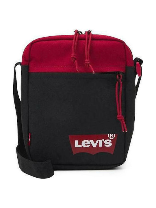 Levi's Ανδρική Τσάντα Ώμου / Χιαστί σε Μαύρο χρώμα