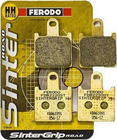 Ferodo Τακάκια Μοτοσυκλέτας Εμπρός Sintergrip Kawasaki GTR 1400 (2012) για Kawasaki ZZR 1400 / Z 1000 / Z1000