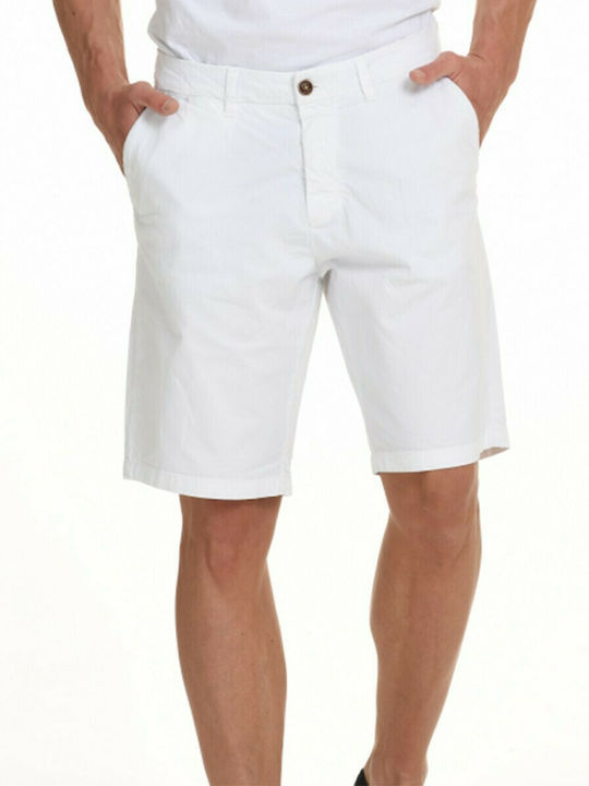 Biston Herrenshorts Chino Weiß