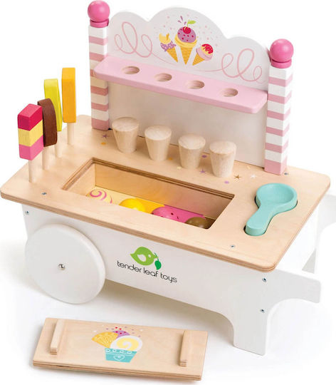 Tender Leaf Toys Magazin pentru Copii Mini gelaterie din lemn din Lemn 15buc