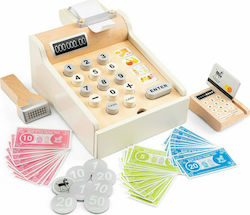 New Classic Toys Wooden Cash Register For 3+ Ye...