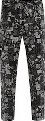 Giblor's Kochhose mit Muster Alan Schwarz mit G...