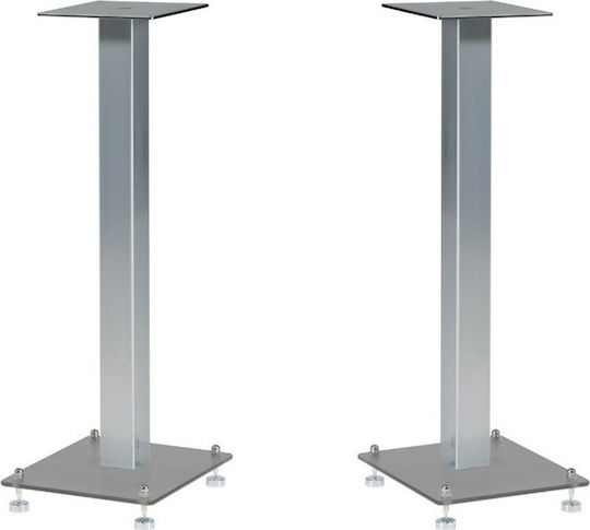 Custom Design Βάσεις Ηχείων Δαπέδου SQ 400 61cm (Ζεύγος) σε Ασημί Χρώμα Mercury