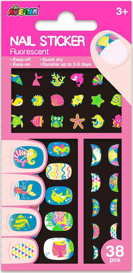 Avenir Nail Stickers In The Sea Fluo Manicure Game