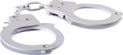 Nanma Sex Extra Metal Cuffs with Key Handcuffs in White Color