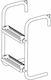 Lalizas 2 Steps Boat Ladder Pier Ladder Inox 316 with 2 Steps