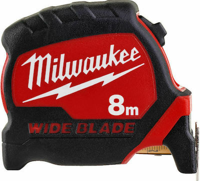 Milwaukee Premium Tape Measure with Auto-Rewind 33mm x 8m