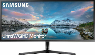 Samsung S34J550WQR Ultrawide VA Gaming Monitor 34" QHD 3440x1440 με Χρόνο Απόκρισης 4ms GTG