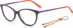 Missoni Children's Eyeglass Frame Butterfly Black MMI 0017 ZLP