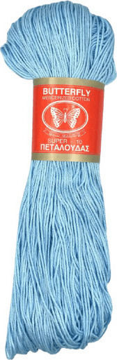 Petalouda Cotton Knitting Yarn Super 10 125gr 230m Blue 230m 125gr