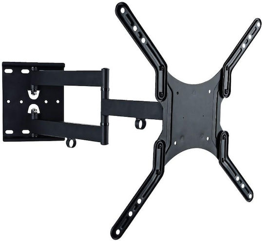 Techly ICA-PLB 136M Wall TV Mount with Arm up to 55" and 45kg Black