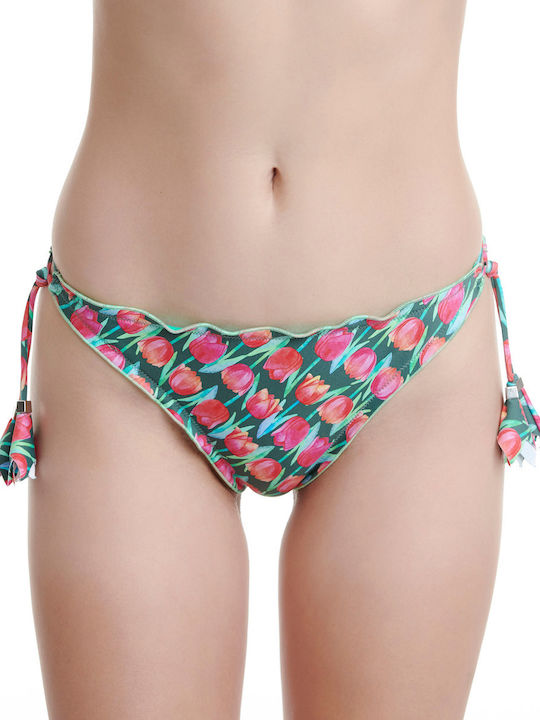 Erka Mare Bikini Brazil with Ties Green