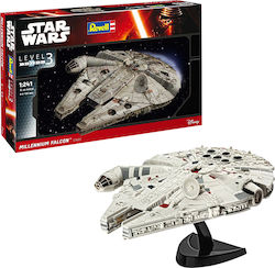 Revell Star Wars - Millennium Falcon Фигура за Моделизъм Самолет Gray в Мащаб 1:241
