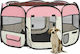 vidaXL Foldable Park Dog Foldable Pink 125x125x61cm made of Fabric in Pink Color 125 x 125 x 61cm