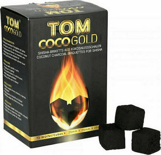 Tom Coco Gold Coals Hookah 25mm 72pcs