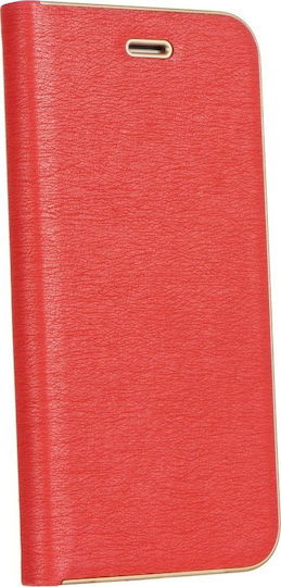 Forcell Luna Book Piele artificială Roșu (Xiaomi Mi 10T Lite)