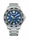 Citizen Eco-Drive Sport Men's Watch 46mm Eco - Drive with Silver Metal Bracelet
