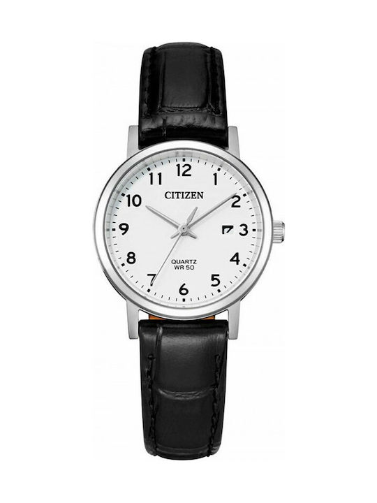Citizen Watch with Black Leather Strap