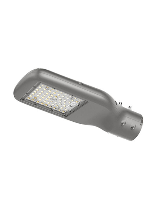 Elvhx Außenstehlampe LED Straße 50W mit Natürliches Weiß Licht IP65 Grau