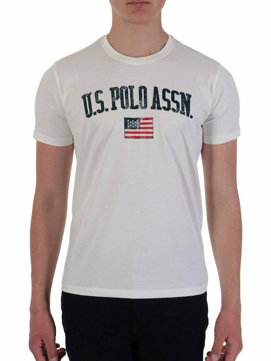 U.S. Polo Assn. Men's Short Sleeve T-shirt Whit...