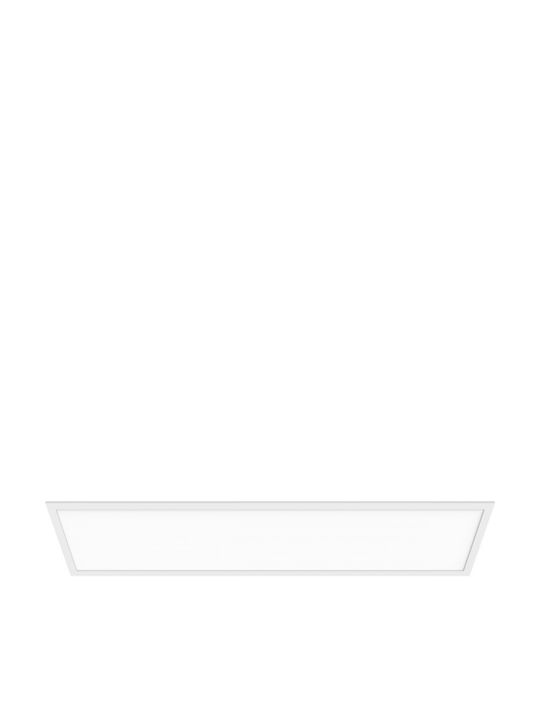 Elvhx Rectangular Recessed LED Panel 40W with Natural White Light 4000K 119.5x29.5cm