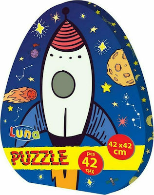 Παιδικό Puzzle Πύραυλος 42pcs για 3+ Ετών Luna